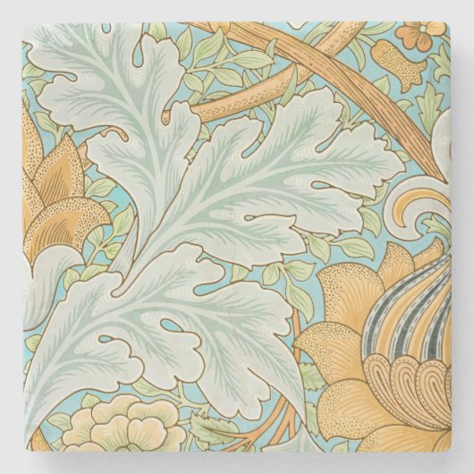 Dessous-de-verre En Pierre Motif St James (par William Morris) (Devant)