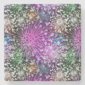 Dessous-de-verre En Pierre Motif tacheté vif (Devant)