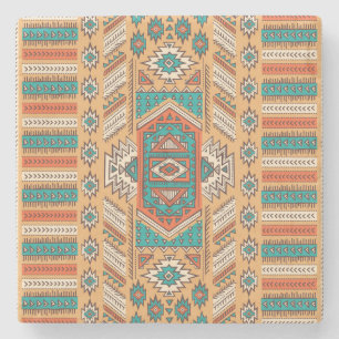 Dessous-de-verre En Pierre Motif tribale, parfait pour la décoration.