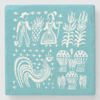 Dessous-de-verre En Pierre Motif vintage de Pyrex - Butterprint (agriculteur
