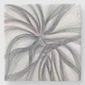 Dessous-de-verre En Pierre Motions Filigree Moderne Abstrait pivotant Fractal (Devant)