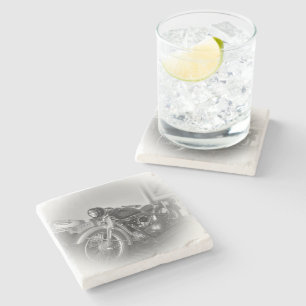 Dessous-de-verre En Pierre Moto Coaster Bière 10