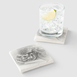 Dessous-de-verre En Pierre Moto Coaster Bière 12
