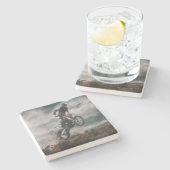 Dessous-de-verre En Pierre Motocross (Côté)