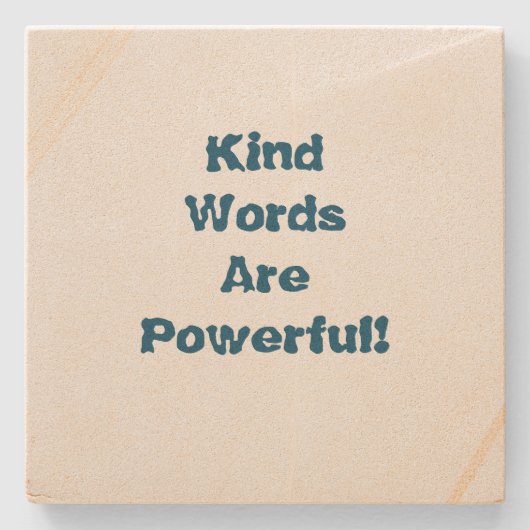 Dessous-de-verre En Pierre Mots-types   (Devant)