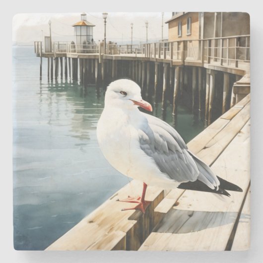 Dessous-de-verre En Pierre Mouette (Devant)