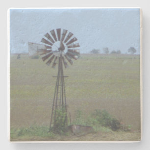 Dessous-de-verre En Pierre Moulin à vent rustique