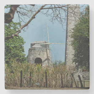 Dessous-de-verre En Pierre Moulin de sucre des Îles Vierges