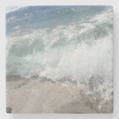 Dessous-de-verre En Pierre Mousse marine Vagues océaniques (Devant)