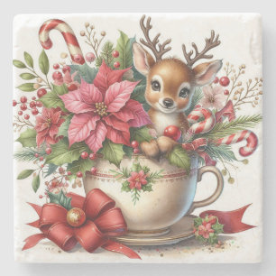 Dessous-de-verre En Pierre Mug de Noël Renne 4