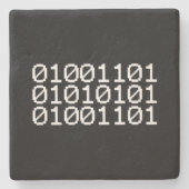 DESSOUS-DE-VERRE EN PIERRE MUM BINAIRE (Devant)