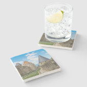 Dessous-de-verre En Pierre Murs médiévaux de Carcassonne (Côté)