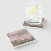 Dessous-de-verre En Pierre Mysore palace photo nuages personnalisables (Côté)