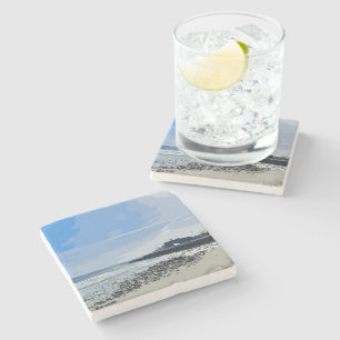 Dessous-de-verre En Pierre Narragansett Town Beach Rhode Island Peint