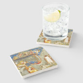 Dessous-de-verre En Pierre Nativité Naissance de Jésus (Côté)