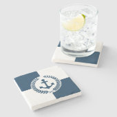 Dessous-de-verre En Pierre Nautical themed design (Côté)