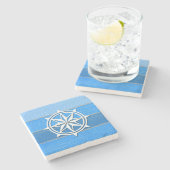 Dessous-de-verre En Pierre Nautical themed design (Côté)