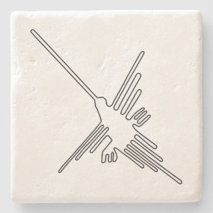 Dessous-de-verre En Pierre Nazca Pérou oiseau ancien géoglyphe symbole mystèr