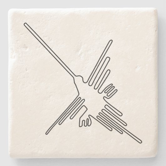 Dessous-de-verre En Pierre Nazca Pérou oiseau ancien géoglyphe symbole mystèr (Devant)