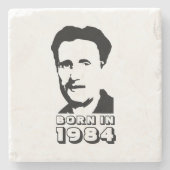 Dessous-de-verre En Pierre Né en 1984 (George Orwell) (Devant)