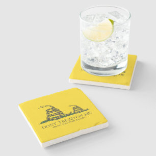 Dessous-de-verre En Pierre Ne Marche Pas Sur Moi Ou Mon Fils Gadsden Flag Mem