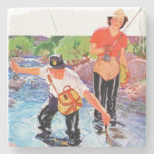 Dessous-de-verre En Pierre Netting A Fish par R.J. Cavaliere (Devant)