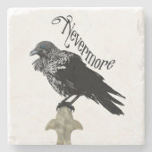 Dessous-de-verre En Pierre Nevermore Raven (Devant)