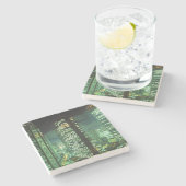 Dessous-de-verre En Pierre Nightscape, Shinjuku, Tokyo, Japon (Côté)