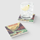 Dessous-de-verre En Pierre Nihilisme Décède Ici Kayak (Côté)