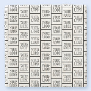 Dessous-de-verre En Pierre N'importe quel Motif de répétition de logo ou d'im