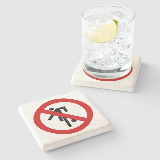 Dessous-de-verre En Pierre NO Ball Games ⚠ Thai Park ⚠ (Côté)