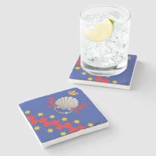Dessous-de-verre En Pierre Nobile Contrada del Nicchio (Coquillage)
