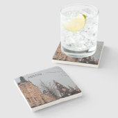 Dessous-de-verre En Pierre Noël à Moscou (Côté)