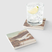 Dessous-de-verre En Pierre Noël des montagnes (Côté)