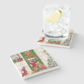 Dessous-de-verre En Pierre Noël du chien de Rhodesian Ridgeback (Côté)