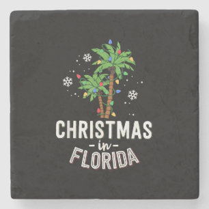 Dessous-de-verre En Pierre Noël En Floride Pont Les Palmiers Famille Va