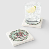 Dessous-de-verre En Pierre Noël Krampus (Côté)