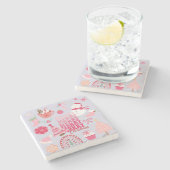 Dessous-de-verre En Pierre Noël moderne (Côté)