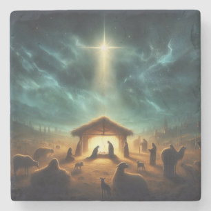 Dessous-de-verre En Pierre Noël/Nativité/Jésus
