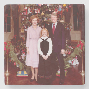 Dessous-de-verre En Pierre Noël Président James Jimmy Carter Maison Blanche