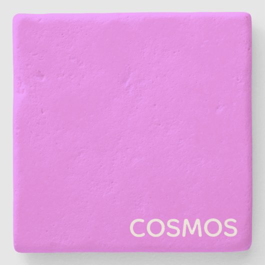 Dessous-de-verre En Pierre Nom de couleur pourpre cosmos (Devant)