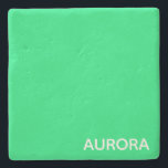 Dessous-de-verre En Pierre Nom de couleur verte Aurora<br><div class="desc">Nom de couleur verte Aurora</div>