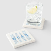 Dessous-de-verre En Pierre Nom du garçon personnalisé Noah (Côté)