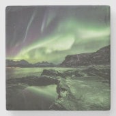 Dessous-de-verre En Pierre Northern Lights Norvège (Devant)