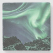 Dessous-de-verre En Pierre Northern Lights Norvège (Devant)