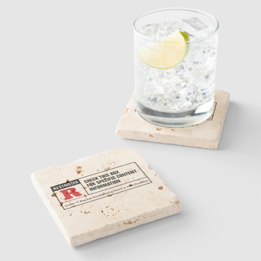 Dessous-de-verre En Pierre Note R (Côté)