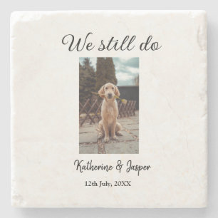 Dessous-de-verre En Pierre Nous faisons toujours mariage couple animal photo