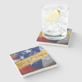 Dessous-de-verre En Pierre Nous Le Peuple Drapeau Américain (Côté)