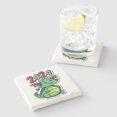 Dessous-de-verre En Pierre Nouvel An Chinois Du Dragon (Côté)