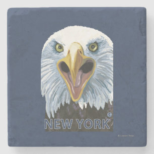 Dessous-de-verre En Pierre Nouvelle de YorkEagle fin